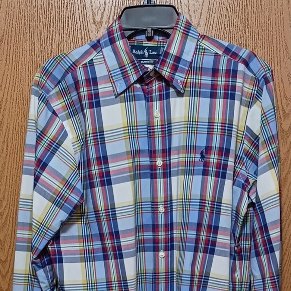 Polo (Ralph Lauren)-(Plaid)-(Size M) -(Pre-owned)-(Dry Cleaned)-$30.00 - Picture 2 of 4